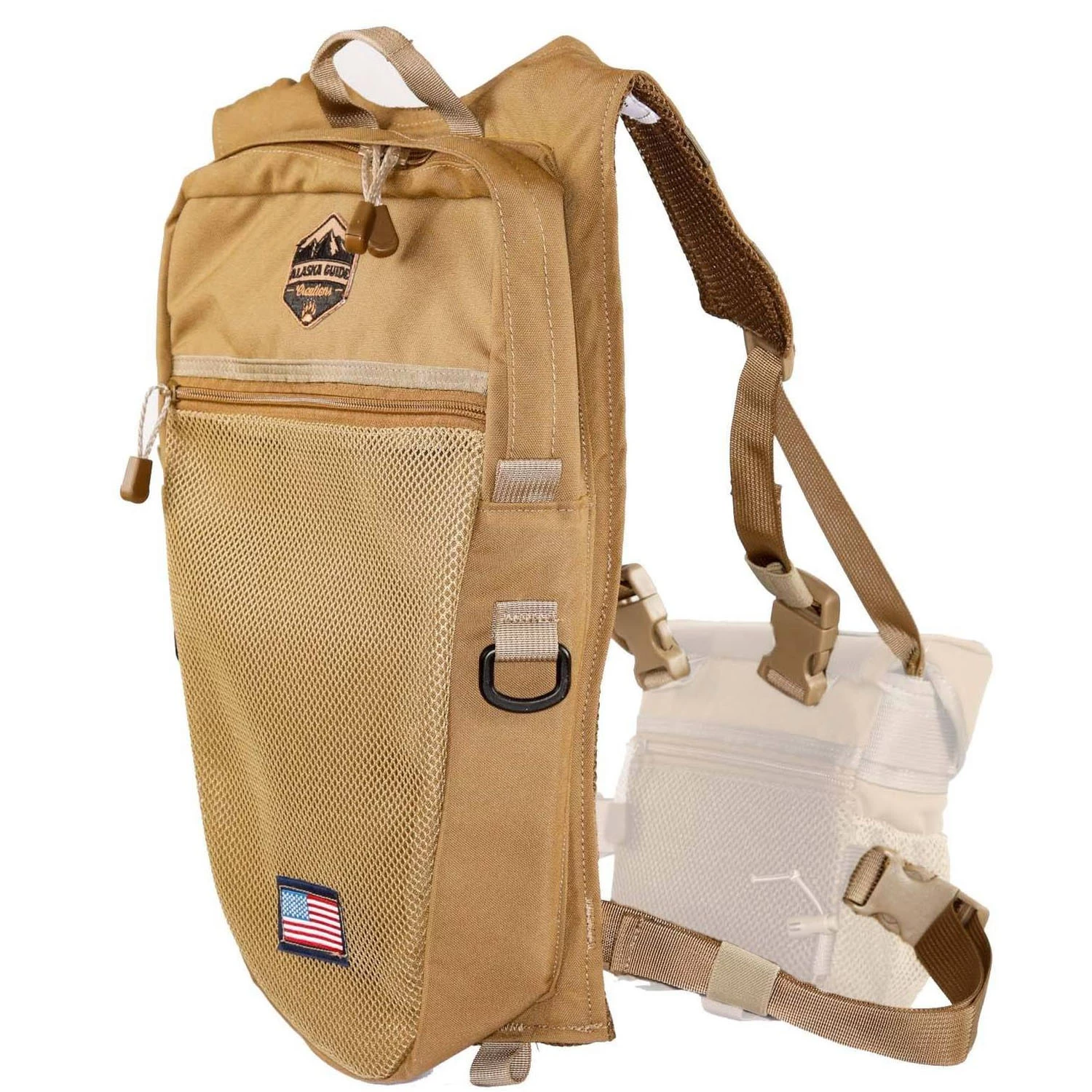 Alaska Guide Creations Stalker Hydration Pack Coyote Brown STK-CB 2 Alaska Guide Creations Stalker Hydration Pack Coyote Brown STK-CB - Image 2