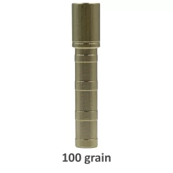 Carbon Express Arrow Inserts .244 12 Pack #1 100 Grain Brass Insert 50446