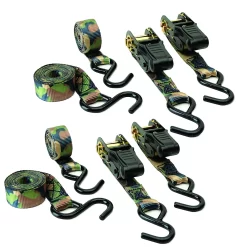 HME Products Camoufage Ratchet Tie Down 4 Pack HME-RS-4PK