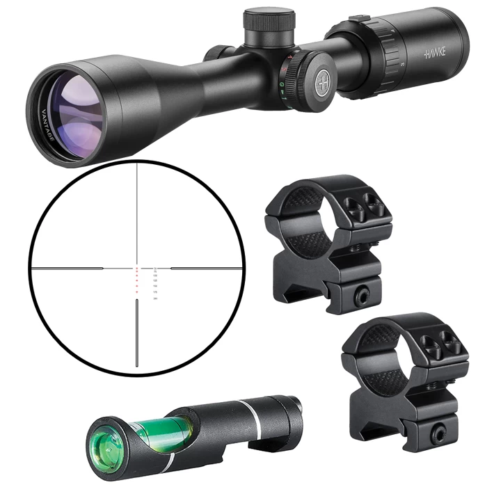 Hawke Optics Vantage IR Scope 3-9×40 Rimfire .22 (High Velocity) 14222 Combo W/Level & Mounts (14222+64101+22113) 1 Hawke Optics Vantage IR Scope 3-9×40 Rimfire .22 (High Velocity) 14222 Combo W/Level & Mounts (14222+64101+22113)