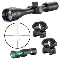 Farmstead Outdoors 19 Hawke Optics Vantage IR Scope 4-12×40 Rimfire .22 WMR Reticle 14242 Combo W/Level & Mounts (14242+64101+22113)