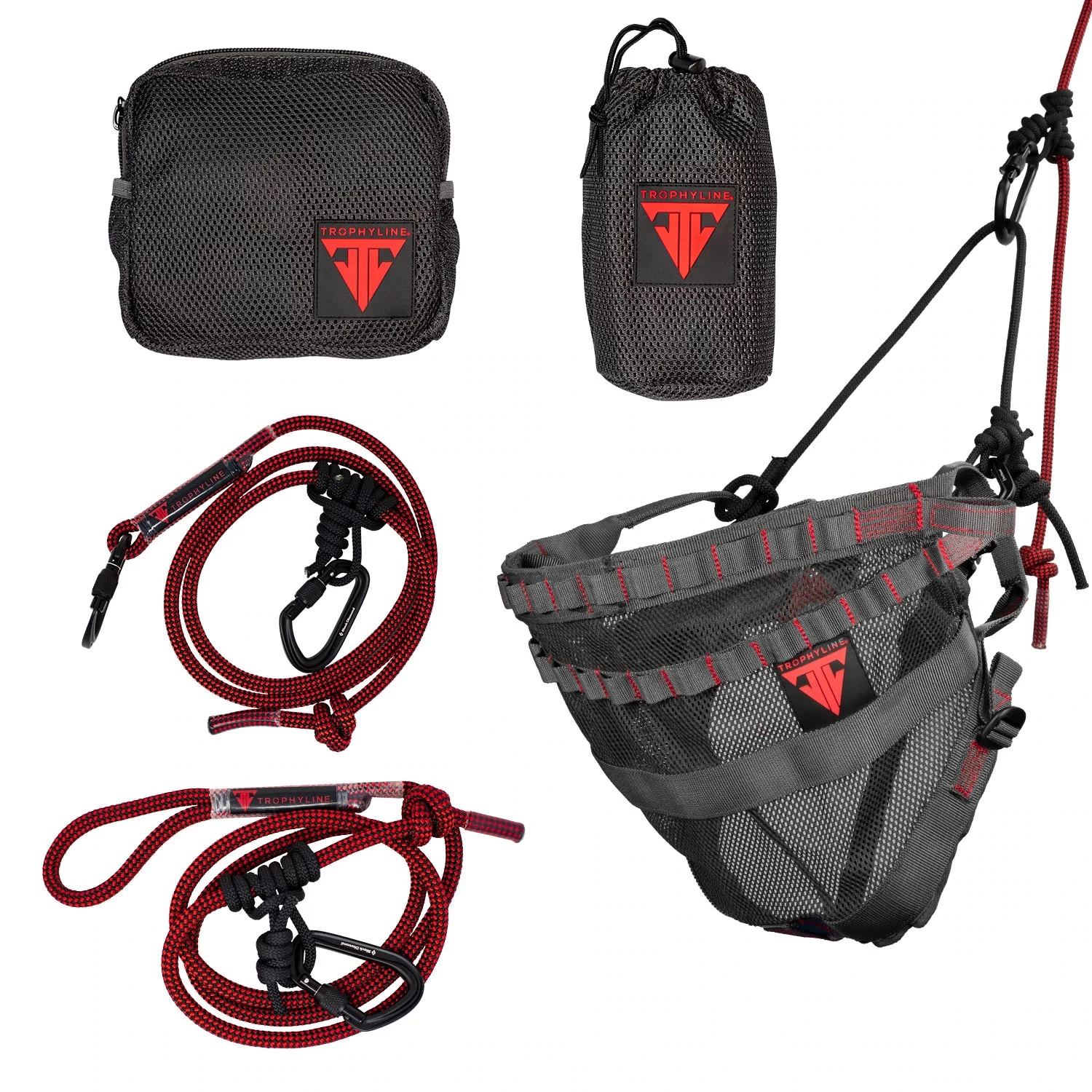 TrophyLine Tree Saddle Covert Lite Saddle Kit Safety Harness M/L 1 TrophyLine Tree Saddle Covert Lite Saddle Kit Safety Harness M/L