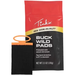 Tink’s Scents #69 Doe-In-Rut Buck Wild Pads 5 Pack W6140