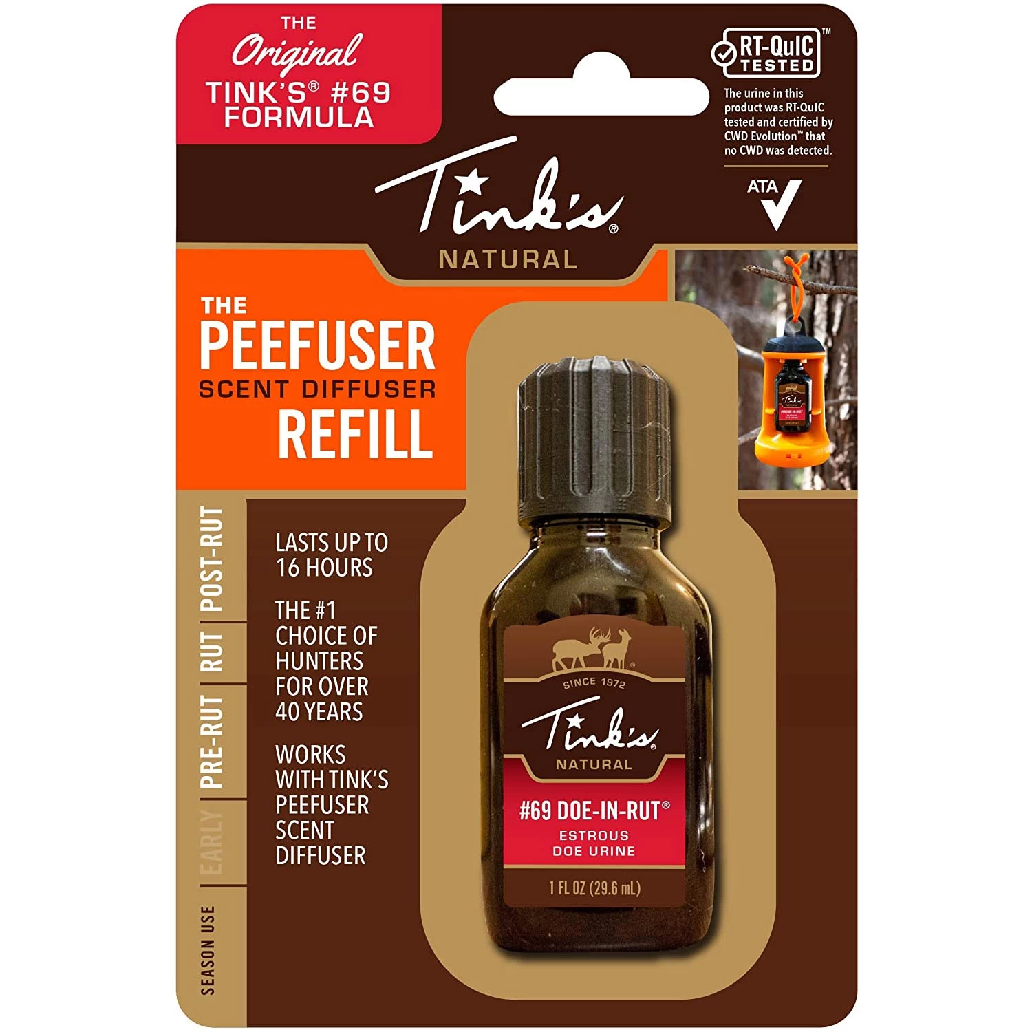 Tink’s Scents #69 Doe-In-Rut PeeFuser Scent Diffuser Refill .5oz W5887 1 Tink’s Scents #69 Doe-In-Rut PeeFuser Scent Diffuser Refill .5oz W5887
